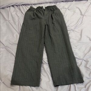 Zara Men's Charcoal Pinstripe Pants